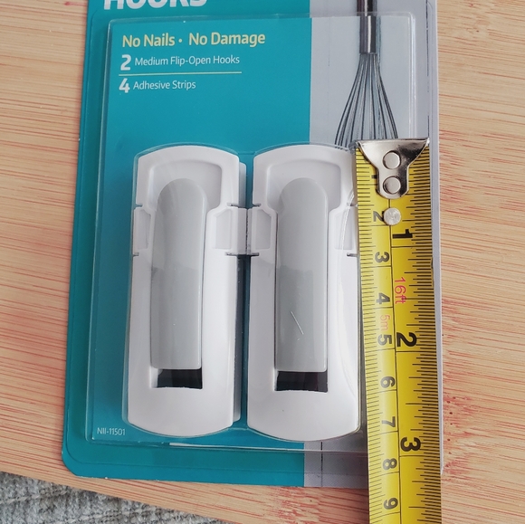 SEAL-IT BRAND Premium Flip Open Wall Mount Hooks (2 in 1 pack) New - Picture 2 of 8